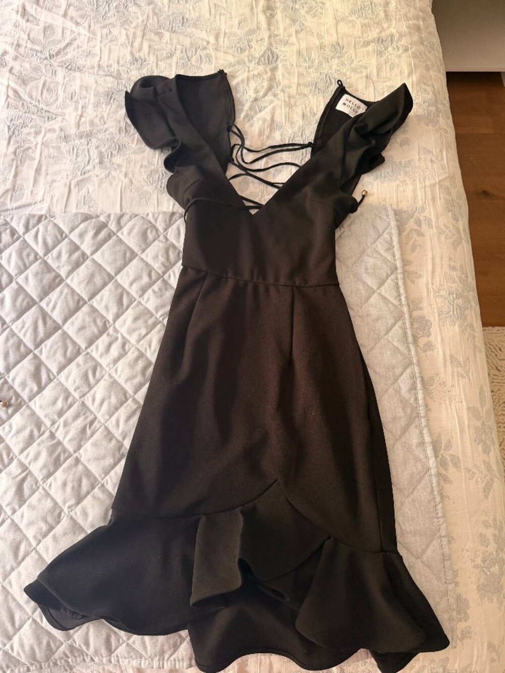 Black Mini Dress Hello Molly Size XS